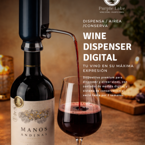 SORBO Dispensador Digital de Vino con Aireador y Sellado al Vacío
