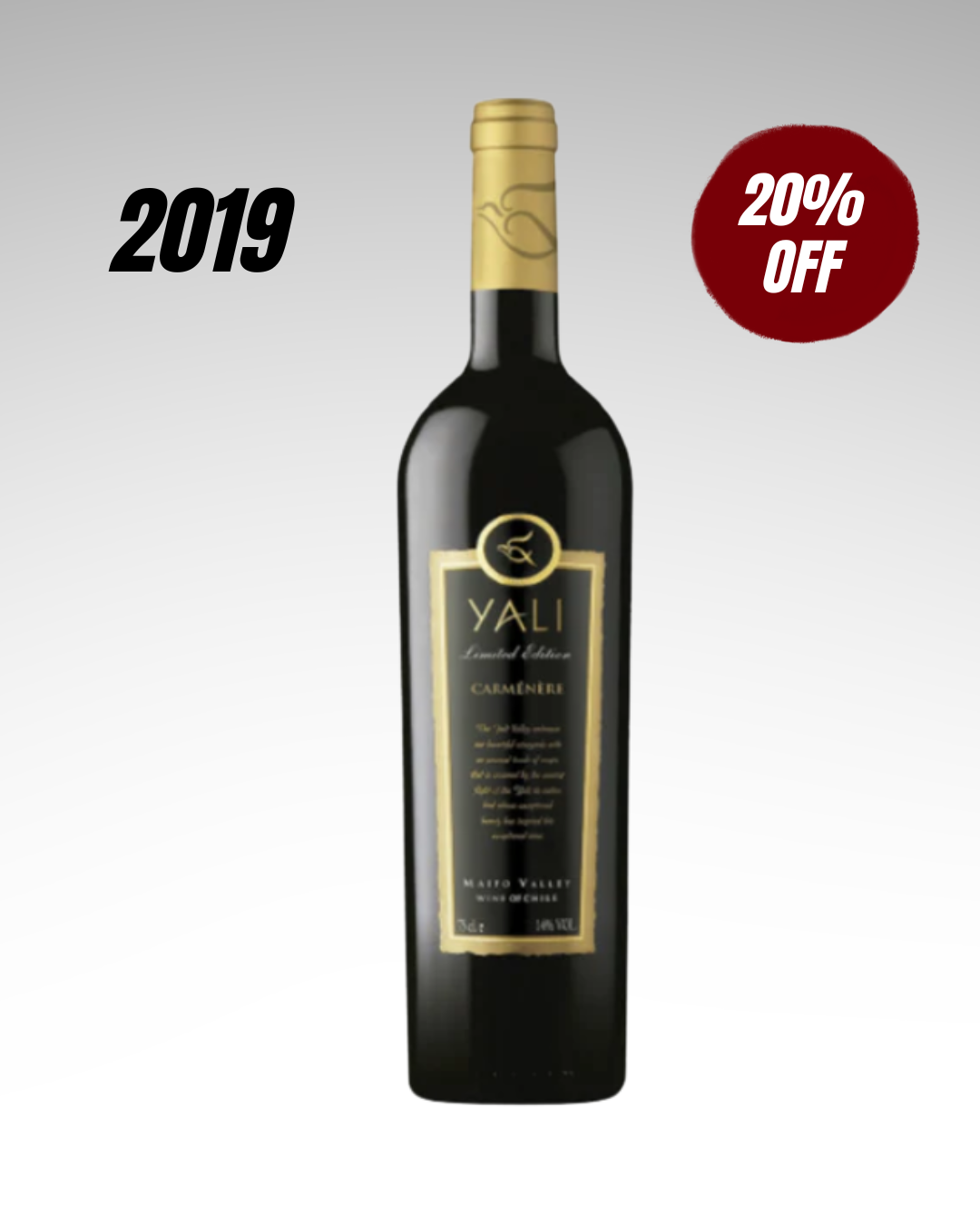 Ventisqueros Yali Limited Edition Carmenere Premium 750cc