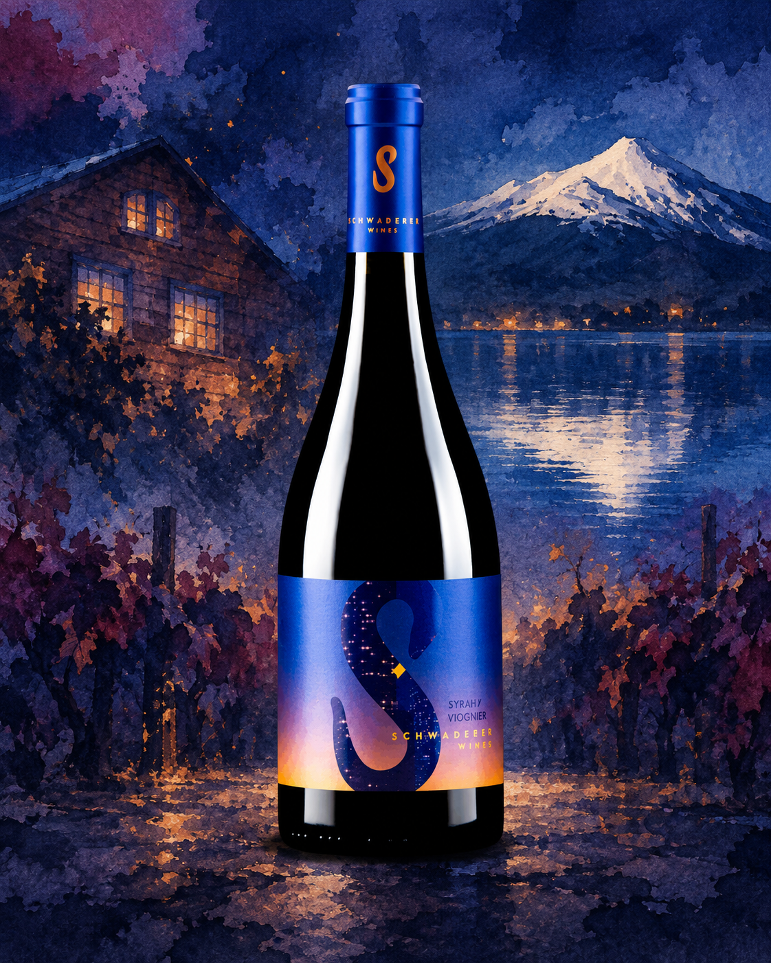 Schwaderer Wines Ensamblaje Syrah Viognier Gran Reserva 750cc